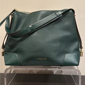 Michael Kors Emerald Green Leather Shoulder Bag